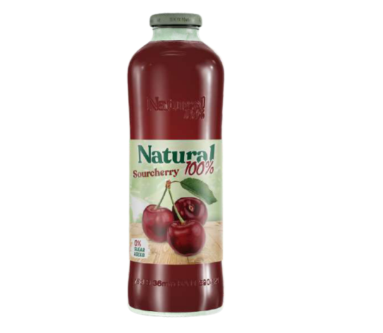 NATURAL SOUR CHERRY JUICE 100% 750ML