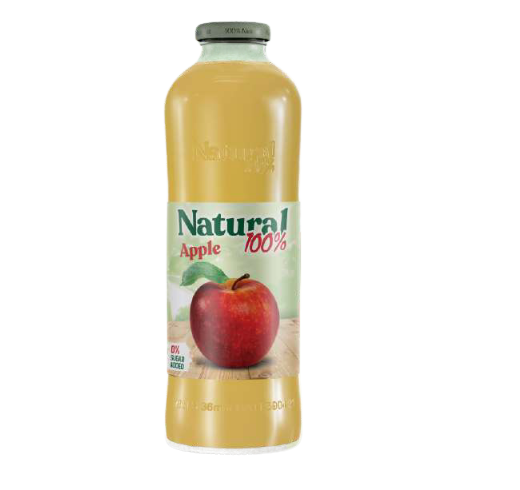 NATURAL APPLE JUICE 100% 750ML