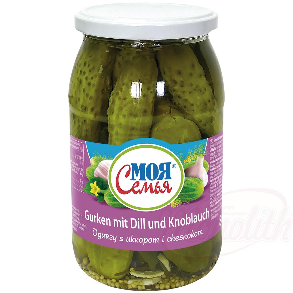 MOJA SEMJA CUCUMBERS DILL GARLIC 860G
