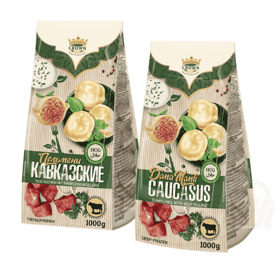 CROWN DUMPLINGS WITH BEEF FILLING 1KG