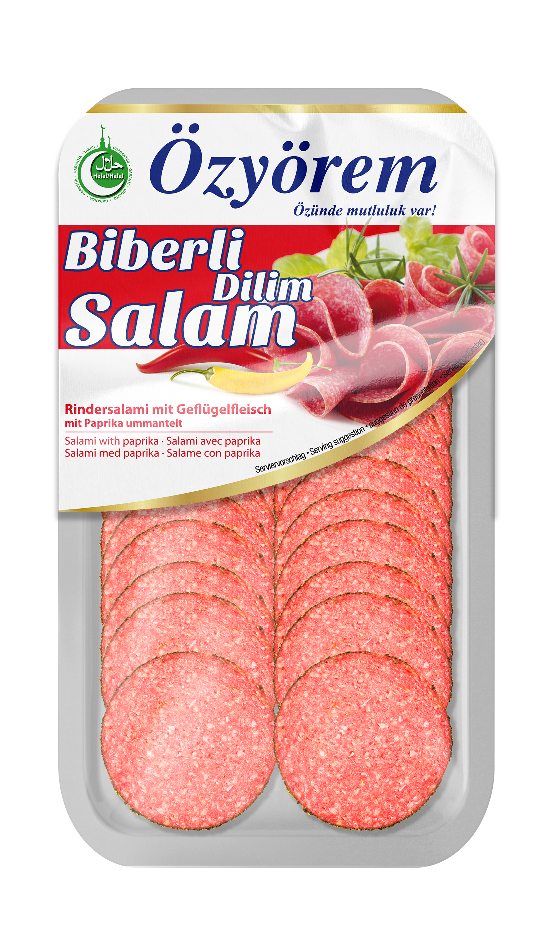 ÖZYÖREM BEEF SALAMI PAPRIKA 80G
