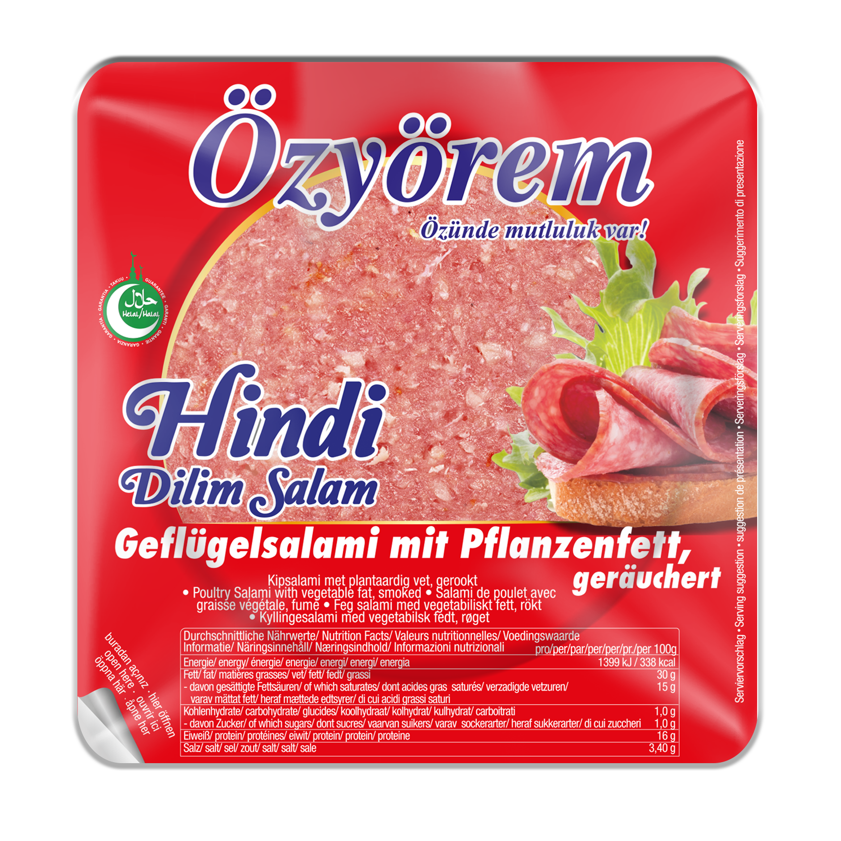 ÖZYÖREM CHIKEN WITH TURKEY SALAMI 200G