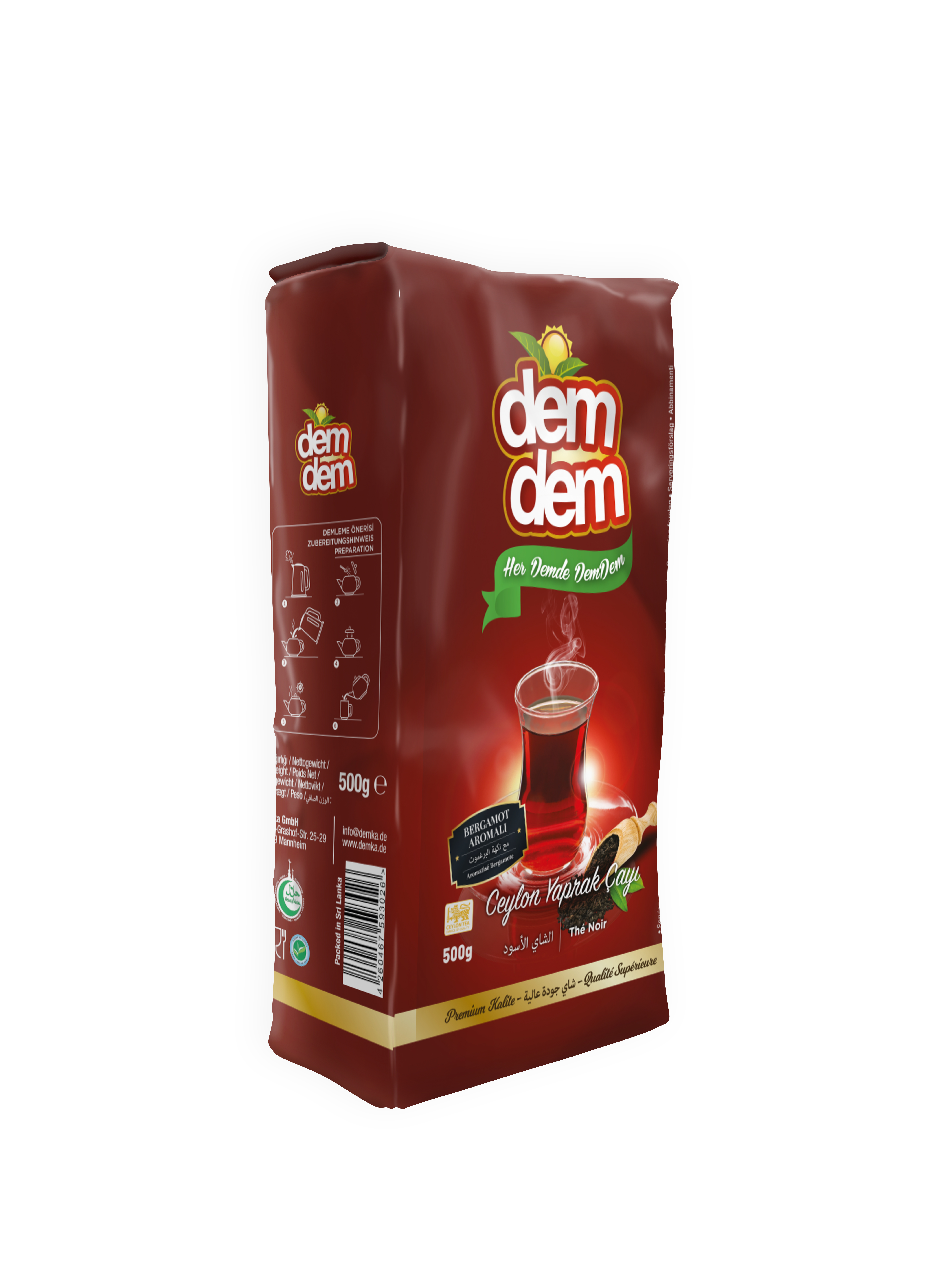 DEM DEM BLACK TEA BERGMOTTE 500G