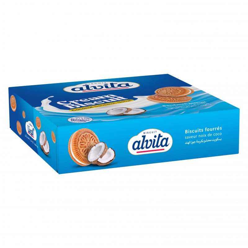 ALVITA CREAM BISCUITS COCONUT 260G
