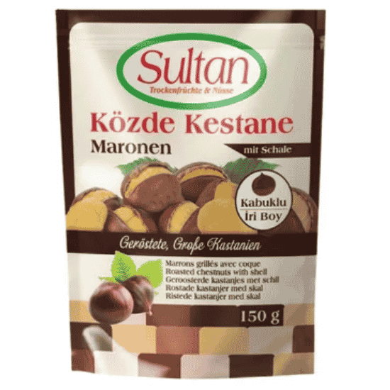 SULTAN ROASTED CHESTNUTS WITH SHELL 150G