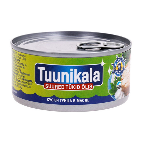 KAPTEIN TUNA CHUNKS IN OIL MSC 185G