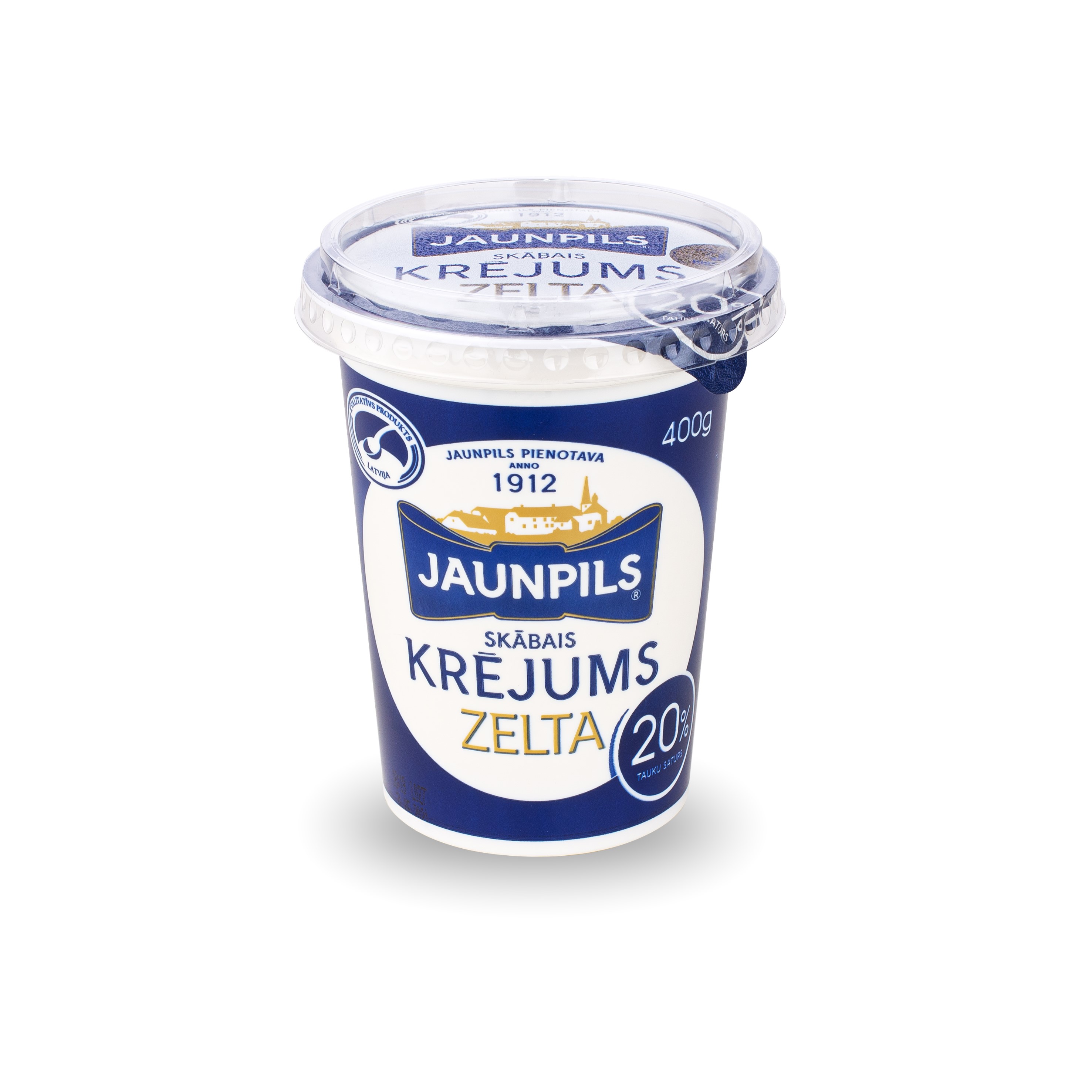 JAUNPILS ZELTA/SMETANA 20% 400g