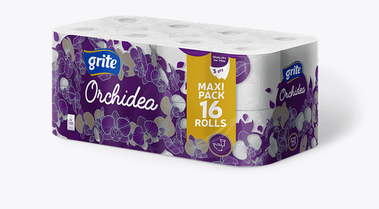 GRITE ORCHIDEA TOILET PAPER 16ROLLS