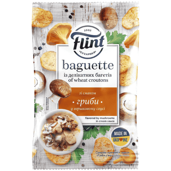 FLINT BAGUETTE MUSHROOMS IN CREAM SAUCE 60G