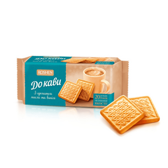 ROSHEN SUGAR BISCUITS BUTTER VANILLA 185G
