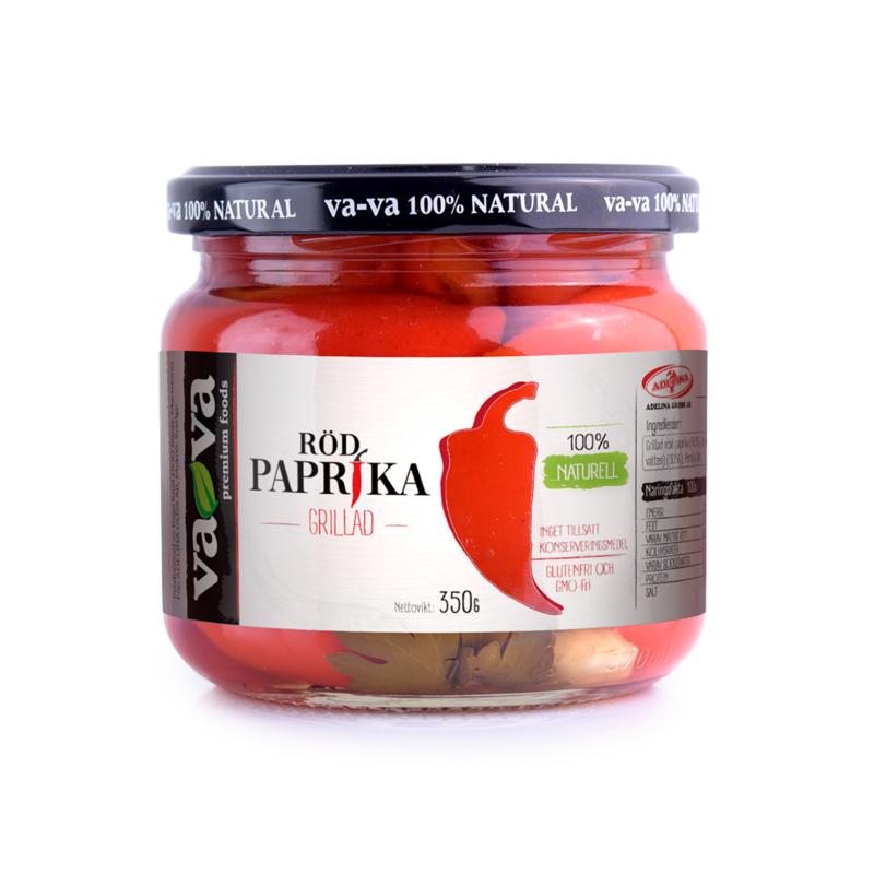 VAVA GRILLED RED PAPRIKA 350G
