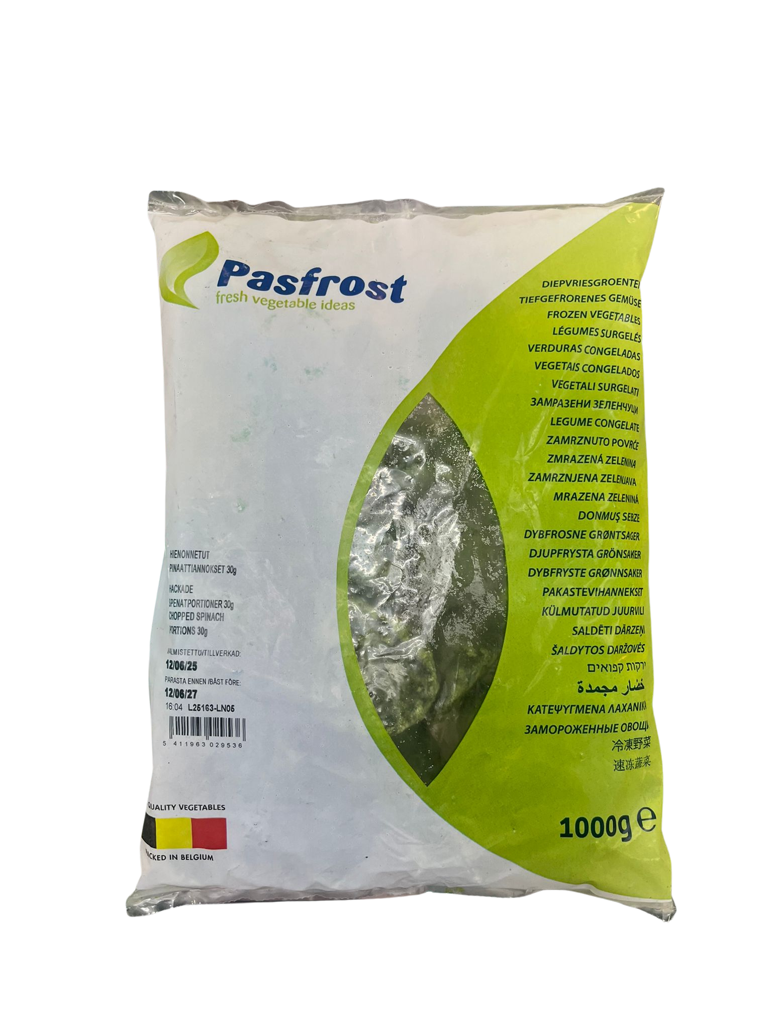 PASFROST SPINACH 1KG