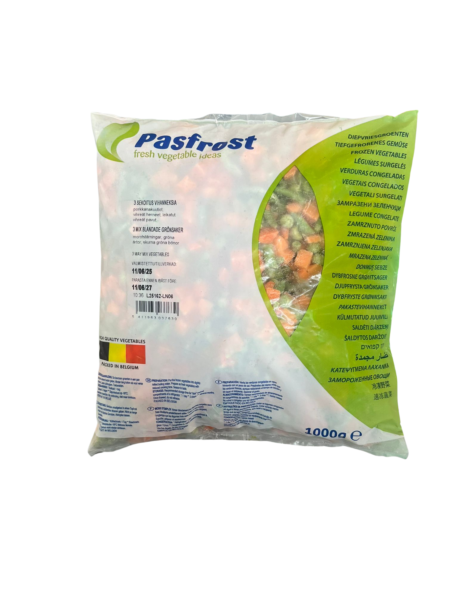 PASFROST 3 WAY MIX VEGETABLE 1KG