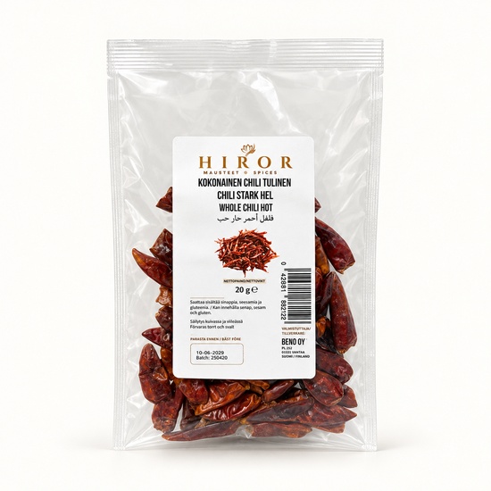 HIROR KOKONAINEN CHILI TULINEN 20G