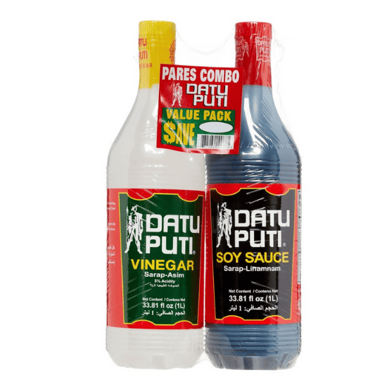 DATU PUTI VALUE PACK SOY SAUCE AND VINEGAR 1L + 1L