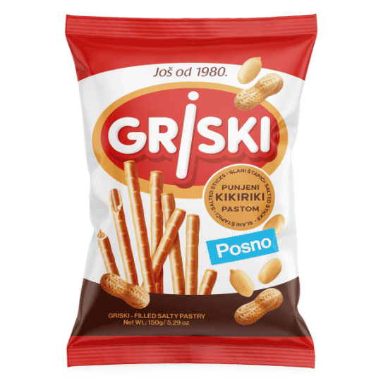 GRISKI SALTY STICKS PEANUT 150G