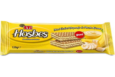 ETI HOSBES BANANA WAFERS 120G