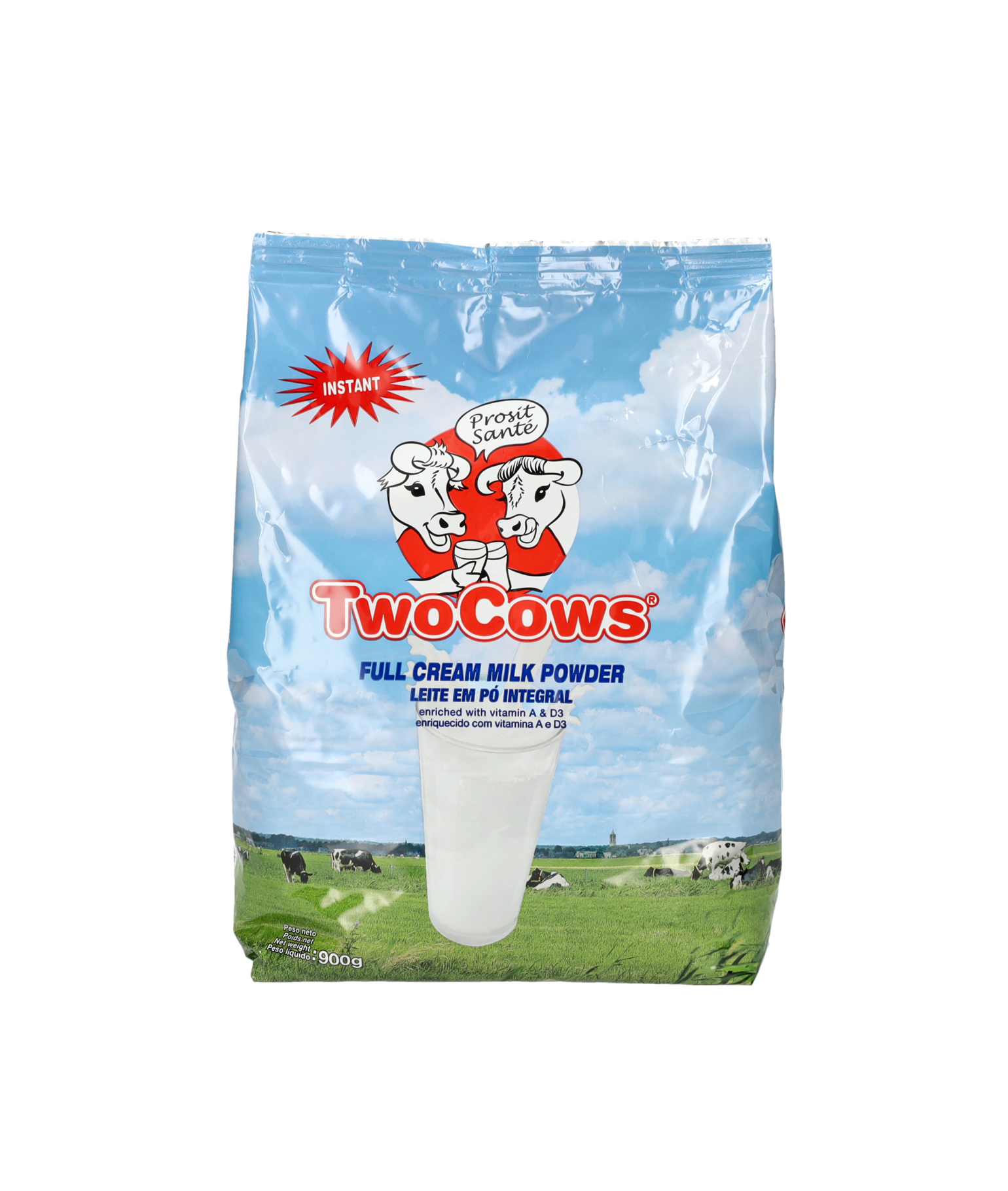 TWO COWS MILK POWDER POUCH 900G