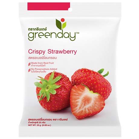 GREENDAY STRAWBERRY CHIPS 25G