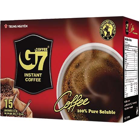 TRUNG NGUYEN INSTANT COFFEE BLACK 15PCS