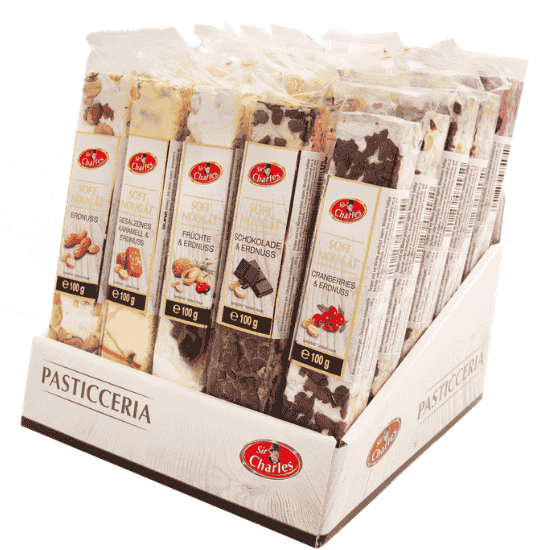 SIR CHARLES SOFT NOUGAT BAR 100G