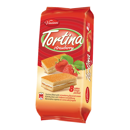 VINCINNI TORTINA STRAWBERRY 200G